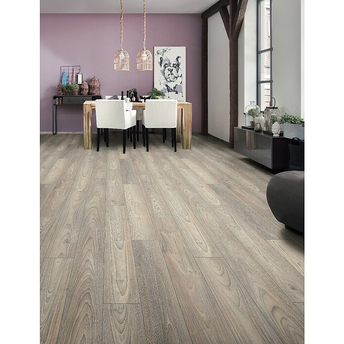 LOGOCLIC Ambienta Laminat Eiche Alba (Eiche Alba, Landhausdiele, 1 288 x 195 x 10 mm) | BAUHAUS