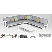 Loungemöbel-Set (7 -tlg., Aluminium, Polyester, Dust Nature) | BAUHAUS