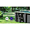 Gre Avantgarde Piscina de WPC Nova (L x An x Al: 315 x 315 x 96 cm, Gris oscuro/Azul, 7.600 l) | BAUHAUS