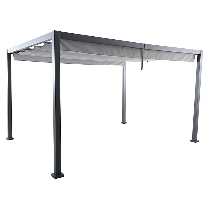Sunfun Milos Paviljon s platneno streho  (Do x Š x V: 392 x 294 x 235 cm, Barva strehe: Siva) | 8298 - Gartenzelte/Pavillons | ICFA - Sonnenschutz | ICF - Sonnenschutz | IC - Freizeit im Garten | I - Stadtgarten | BAUHAUS