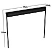 Sunfun Milos Seitenwand (B x H: 276 x 217 cm, Night-Grey, Tiefe: 8,5 cm) | BAUHAUS