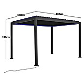 Sunfun Pergola Korfu (B x T: 400 x 300 cm, Farbe Gestell: Anthrazit, Aluminium) | BAUHAUS