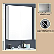 Trendteam Skin Spiegelschrank (B x H: 60 x 67 cm, Ohne Beleuchtung, Holz, Weiß) | BAUHAUS