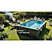 Gre Avantgarde Piscina de WPC Nova (L x An x Al: 315 x 315 x 96 cm, Gris oscuro/Azul, 7.600 l) | BAUHAUS