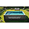 Gre Avantgarde Piscina de WPC Nova (L x An x Al: 315 x 315 x 96 cm, Gris oscuro/Azul, 7.600 l) | BAUHAUS