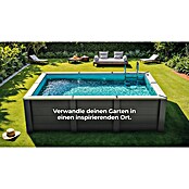 Gre Avantgarde Piscina de WPC Nova (L x An x Al: 315 x 315 x 96 cm, Gris oscuro/Azul, 7.600 l) | BAUHAUS