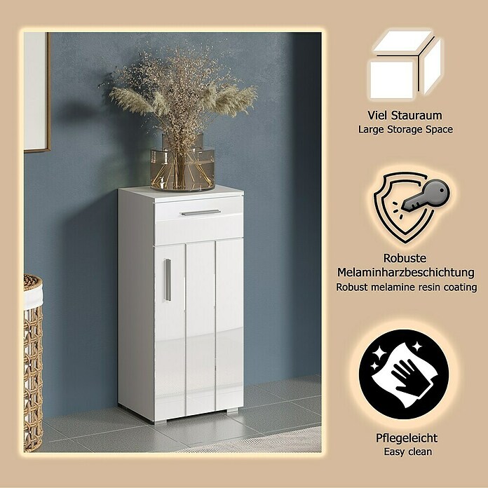 Trendteam Wons Unterschrank (37 x 31 x 83 cm, Weiß) | BAUHAUS
