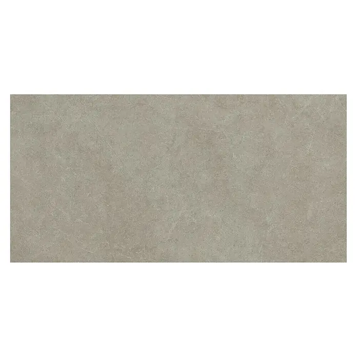 Feinsteinzeugfliese Chalk Stone Grig - 60 x 120 cm, Grig, Matt - Rechteckige, grau-beige Fliese in Steinoptik mit feiner Textur und leichter Aderung.