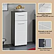 Trendteam Line Unterschrank (30 x 31 x 80 cm, Sardegna Silber/Weiß) | BAUHAUS