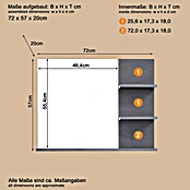 Trendteam Indy Ablagespiegel (72 x 20 x 57 cm, Matera) | BAUHAUS