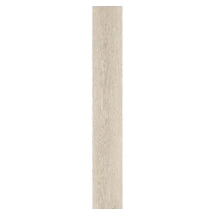 LOGOCLIC Laminado Hidro Roble Verona - 1.380 x 191 x 8 mm, Beige, AC4, Resistente al agua - Tabla efecto madera beige claro con veta vertical sutil.