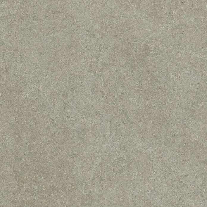 Feinsteinzeugfliese Chalk Stone Grig - 60 x 120 cm, Grig, Matt - Strukturierte graubraune Fliese mit subtilem Natursteinmuster für Boden- oder Wandbelag.