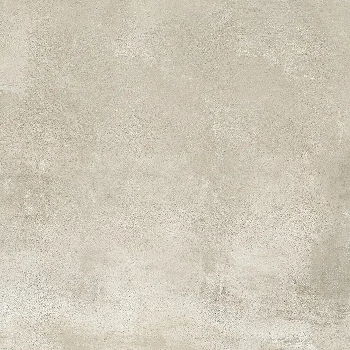 Feinsteinzeugfliese Urban - 60 x 60 cm, Taupe, Matt - Hellgraue, texturierte Betonoberfläche mit subtilen Variationen und grobem, gealtertem Aussehen.