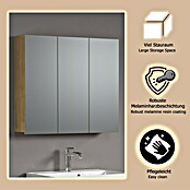 Trendteam Niklas Spiegelschrank (B x H: 90 x 80 cm, Evoke Eiche) | BAUHAUS