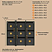 Trendteam Niklas Spiegelschrank (B x H: 90 x 80 cm, Grün) | BAUHAUS