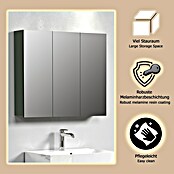 Trendteam Niklas Spiegelschrank (B x H: 90 x 80 cm, Grün) | BAUHAUS