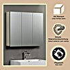 Trendteam Niklas Spiegelschrank (B x H: 90 x 80 cm, Kashmir) | BAUHAUS