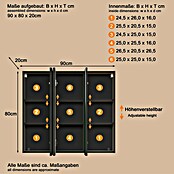 Trendteam Niklas Spiegelschrank (B x H: 90 x 80 cm, Kashmir) | BAUHAUS