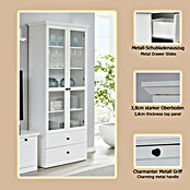 Trendteam Vitrine Baxxter (B x T x H: 81 x 41 x 196 cm, Weiß) | BAUHAUS