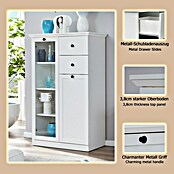 Trendteam Vitrine Baxxter (B x T x H: 81 x 41 x 129 cm, Weiß) | BAUHAUS