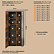 Trendteam Vitrine Indy (B x T x H: 87 x 34 x 189 cm, Braun) | BAUHAUS