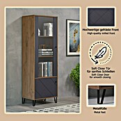 Trendteam Vitrine Montez (B x T x H: 63 x 40 x 172 cm, Grau) | BAUHAUS