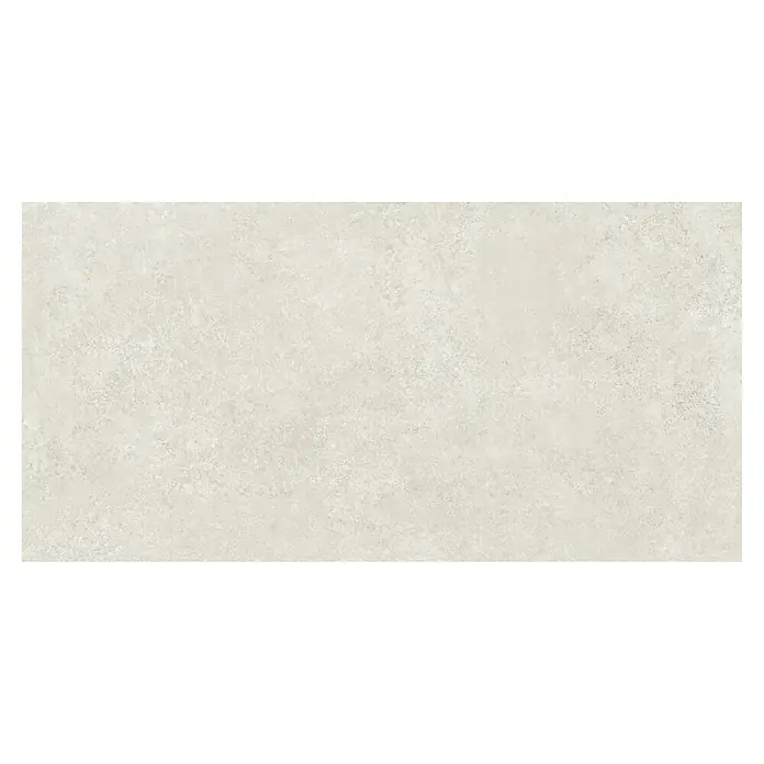 Feinsteinzeugfliese Cortina - 60 x 120 cm, Bianco, Matt - Helle beige strukturierte Fliese in Stein- oder Betonoptik, ideal für moderne Boden- oder Wandbeläge.