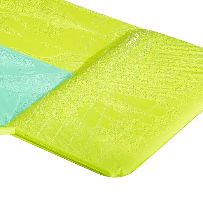 Funsicle Wasserrutsche Fresh Lime - Länge: 549 cm, Grün - Limettengrüner und türkisfarbener Wasserrutsche mit Wassertropfen und FunSide-Logo.