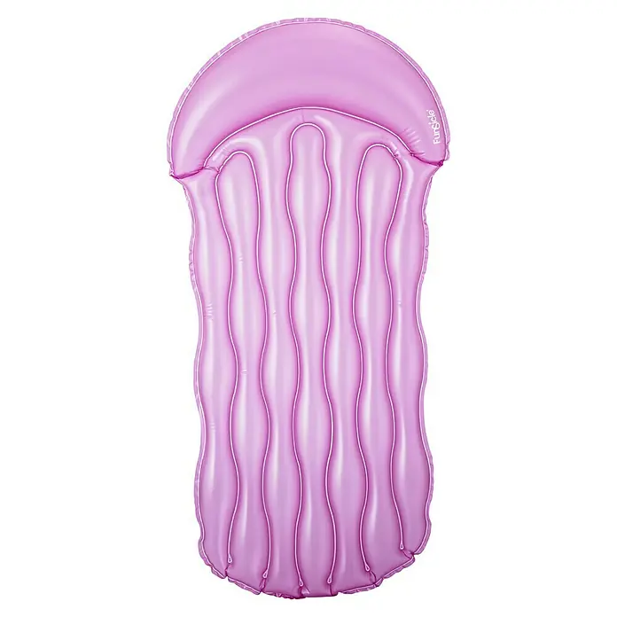 Funsicle Luftmatratze - L x B: 183 x 86 cm, Lila - Rosa aufblasbare Pool-Luftmatratze in Quallenform.