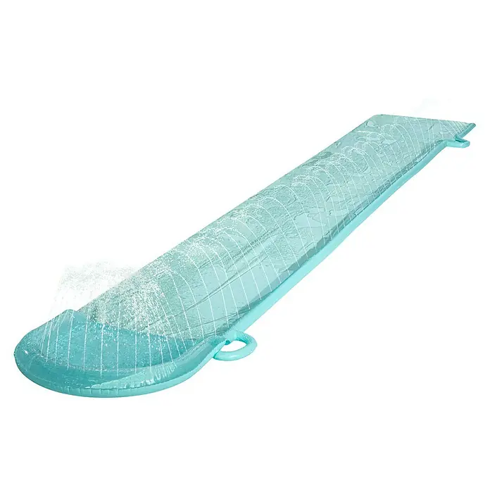 Funsicle Wasserrutsche - Türkis - Hellblaue aufblasbare Wasserrutsche mit aktiver Sprühfunktion, ideal für Sommerspaß im Freien.