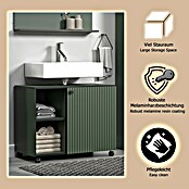Trendteam Niklas Waschtischunterschrank (B x T x H: 80 x 42 x 64 cm, Grün, Strukturiert) | BAUHAUS