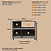 Trendteam Niklas Waschtischunterschrank (B x T x H: 80 x 42 x 64 cm, Kashmir, Strukturiert) | BAUHAUS
