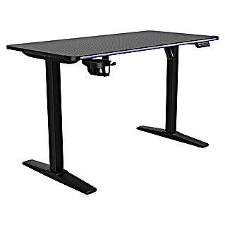 Nacon Mesa de escritorio PCGD-ELEC (L x An x Al: 60 x 120 x 118 cm, Iluminación LED, Altura regulable)