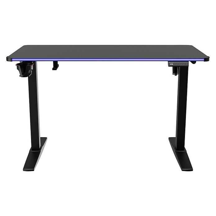 Nacon Mesa de escritorio PCGD-ELEC (L x An x Al: 60 x 120 x 118 cm, Iluminación LED, Altura regulable) | BAUHAUS