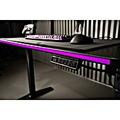 Nacon Mesa de escritorio PCGD-ELEC (L x An x Al: 60 x 120 x 118 cm, Iluminación LED, Altura regulable) | BAUHAUS
