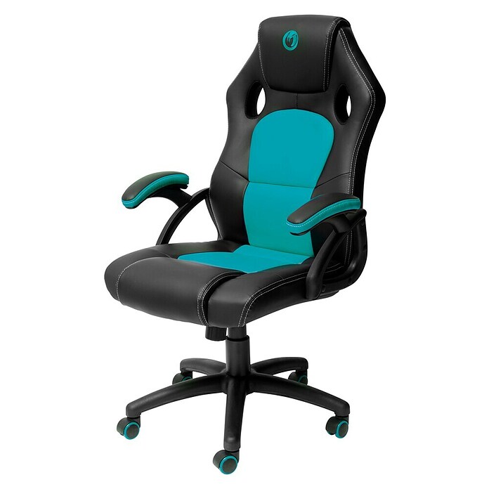 Nacon Silla de oficina CH-310 (Para Gamers, Negro/Azul, Reposabrazos) | BAUHAUS