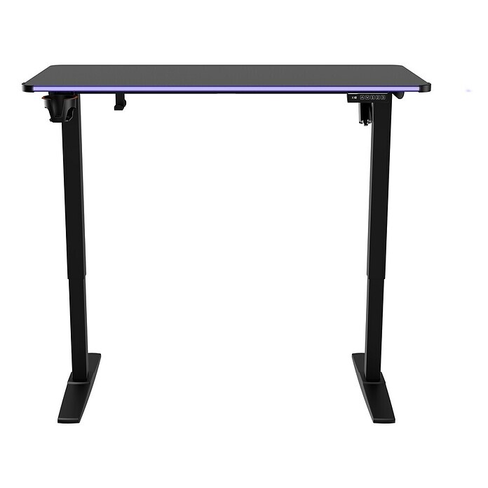 Nacon Mesa de escritorio PCGD-ELEC (L x An x Al: 60 x 120 x 118 cm, Iluminación LED, Altura regulable) | BAUHAUS