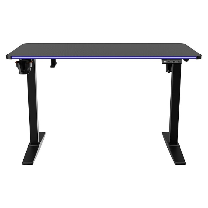Nacon Mesa de escritorio PCGD-ELEC (L x An x Al: 60 x 120 x 118 cm, Iluminación LED, Altura regulable) | BAUHAUS
