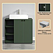 Trendteam Niklas Badmöbel-Set (90 cm, Grün, Strukturiert, Breite Waschbecken: 60 cm) | BAUHAUS
