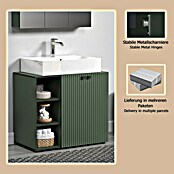 Trendteam Niklas Badmöbel-Set (90 cm, Grün, Strukturiert, Breite Waschbecken: 80 cm) | BAUHAUS