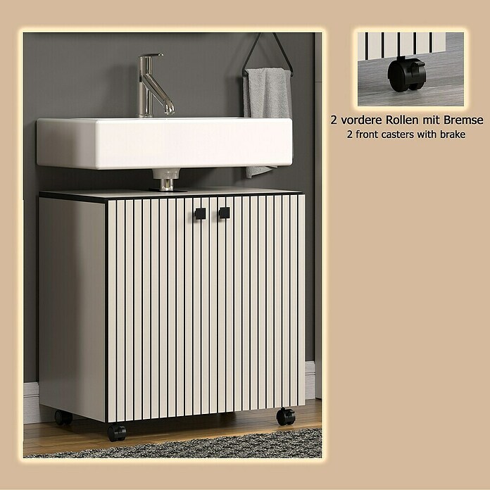 Trendteam Niklas Waschtischunterschrank (B x T x H: 60 x 42 x 64 cm, Kashmir, Strukturiert) | BAUHAUS