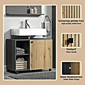 Trendteam Niklas Waschtischunterschrank (B x T x H: 80 x 42 x 64 cm, Evoke Eiche/Anthrazit, Strukturiert) | BAUHAUS