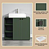 Trendteam Niklas Badmöbel-Set (90 cm, Grün, Strukturiert, Breite Waschbecken: 60 cm) | BAUHAUS