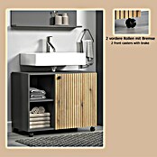 Trendteam Niklas Waschtischunterschrank (B x T x H: 80 x 42 x 64 cm, Evoke Eiche/Anthrazit, Strukturiert) | BAUHAUS