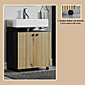 Trendteam Niklas Waschtischunterschrank (B x T x H: 60 x 42 x 64 cm, Evoke Eiche/Anthrazit, Strukturiert) | BAUHAUS