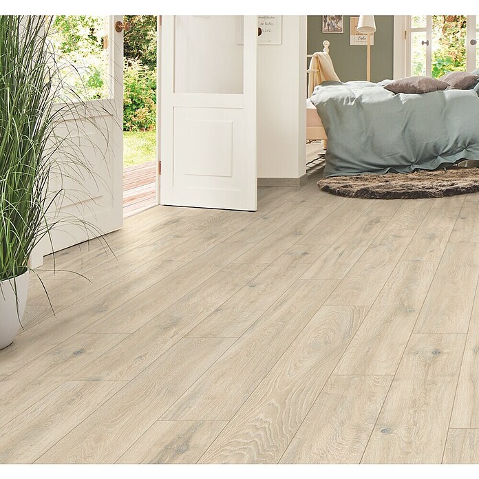 LOGOCLIC Aquaprotect Smart Silent Laminat Christal Oak (Christal Oak, Landhausdiele, 1 288 x 195 x 7 mm) | BAUHAUS