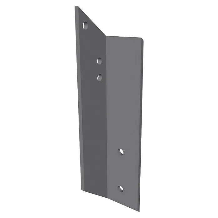 Spettmann Dachsparrenadapter - Links, 80 x 80 x 332 mm, Passend für: Spettmann offene Gelenkarm-, Halbkassetten- und Vollkassettenmarkisen - Graue L-förmige Metallhalterung mit mehreren Löchern zur Montage oder Unterstützung.