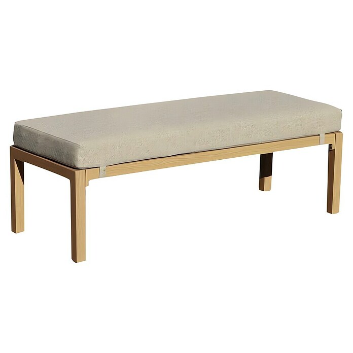 Sunfun Conjunto de muebles Monti (6 pzs., Aluminio con transferencia térmica de teca/Poliéster, Marrón/Gris) | BAUHAUS