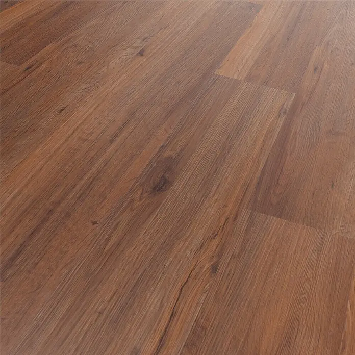 b!design Vinylboden SPC - Eiche Avignon, Landhausdiele, 1.220 x 182 x 4,3 mm - Brauner Holzlaminatboden mit natürlicher Maserung und deutlichen Dielenfugen.