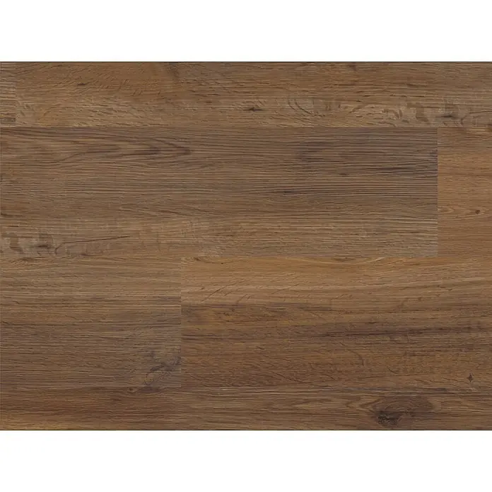 b!design Vinylboden SPC - Eiche Avignon, Landhausdiele, 1.220 x 182 x 4,3 mm - Dunkelbraune Holzbodenplatten mit natürlicher Maserung und sichtbaren Fugen.